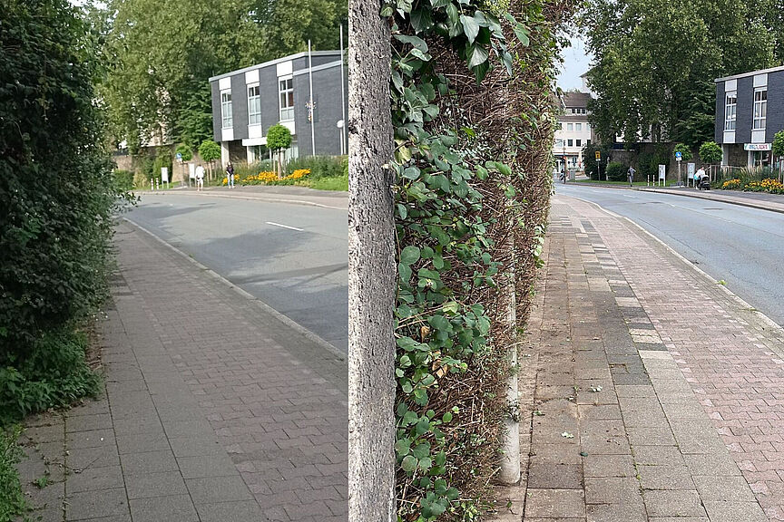 Kreuzstraße: vorher-nachher Kreuzstraße